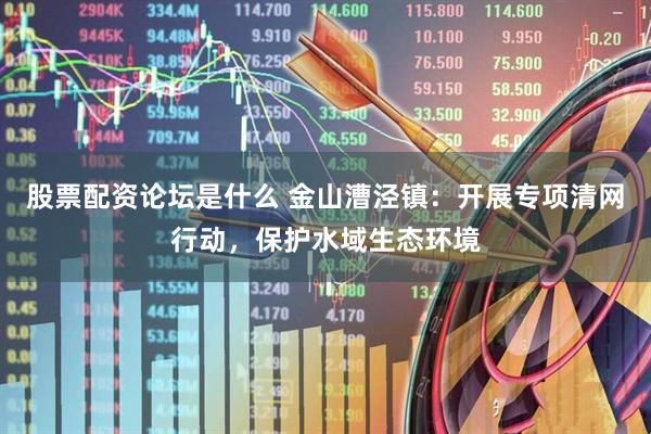 股票配资论坛是什么 金山漕泾镇：开展专项清网行动，保护水域生态环境