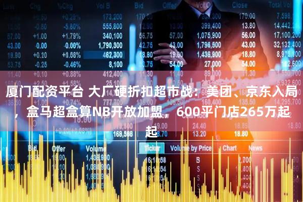 厦门配资平台 大厂硬折扣超市战：美团、京东入局，盒马超盒算NB开放加盟，600平门店265万起